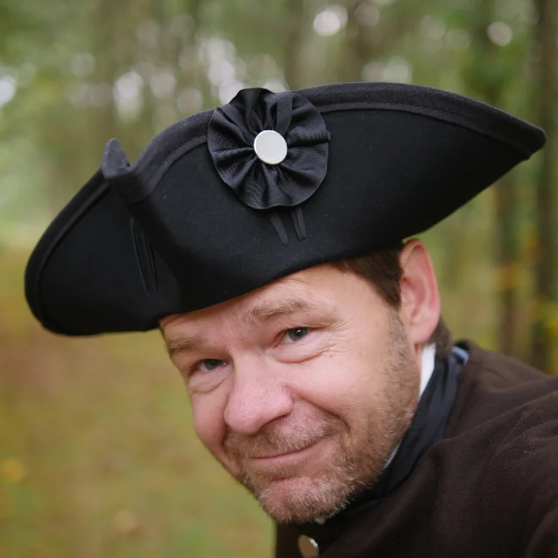 Lightweight Baseball CapsStandard Wool Felt Tricorn Black