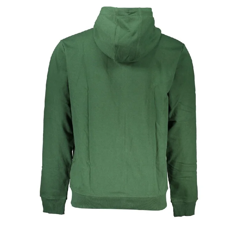 Trendy Men's Oversized SweatersTommy Hilfiger Chic Green Hooded Zip Men's Sweater