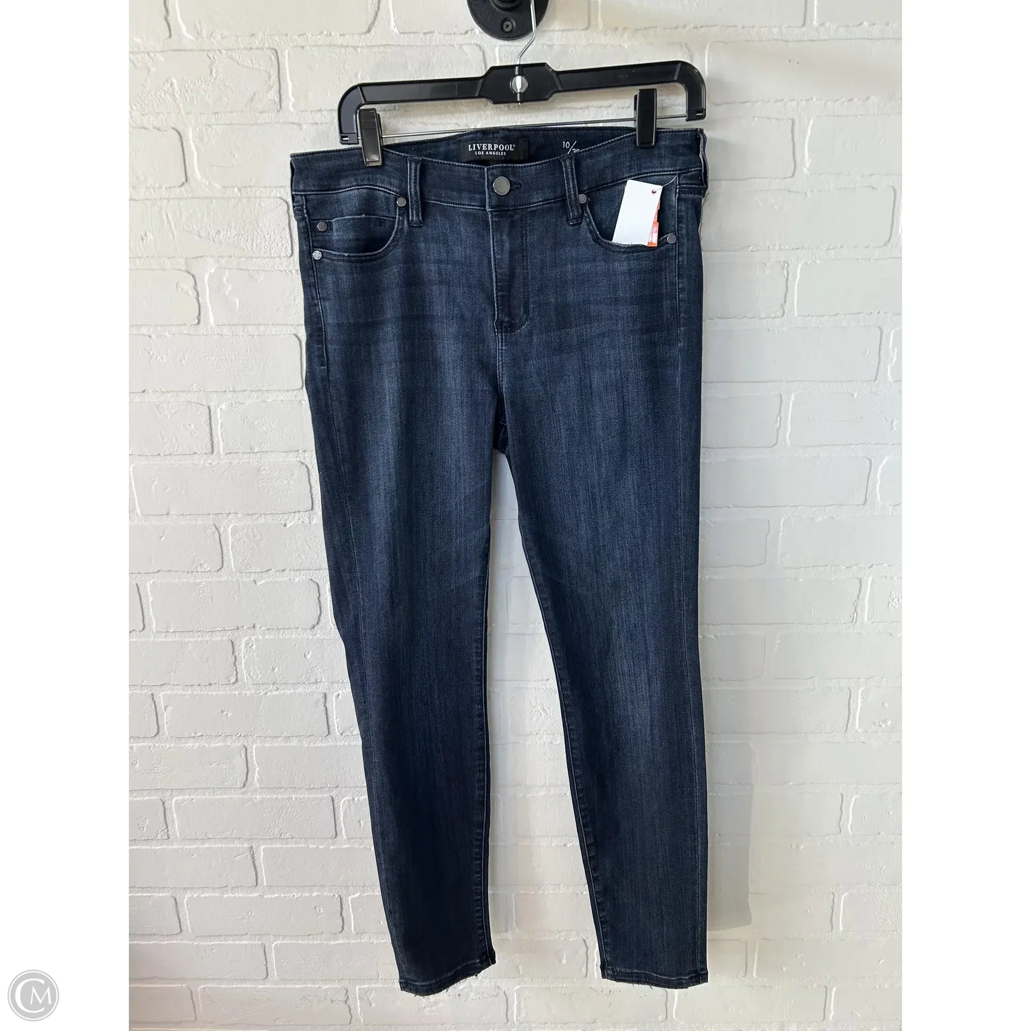 Sustainable Eco-Friendly Men's JeansJeans Straight By Liverpool In Blue Denim, Size: 12