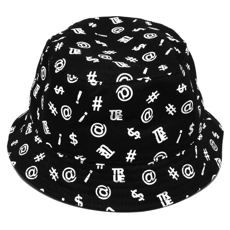 Embroidered Bucket HatsTrue Four Letter Bucket Hat Black