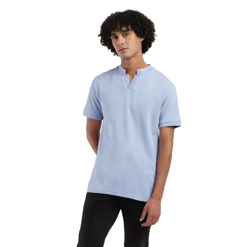 Elegant Men's Dress ShirtsMen's Solid Slim Fit Polo T-Shirt