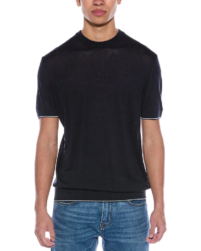 Men's Shirts with Zippered PocketsBOSS Hugo Boss Tramonte Linen-Blend T-Shirt