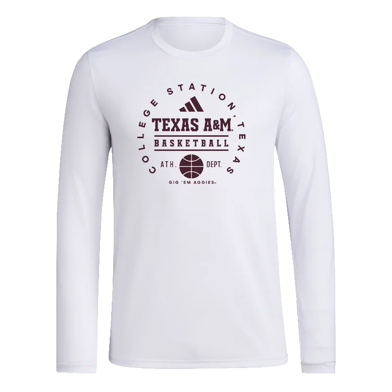 Men's Shirts with Rounded HemlinesTexas A&M Basketball L/S Pre-Game Tee - College Station - New!