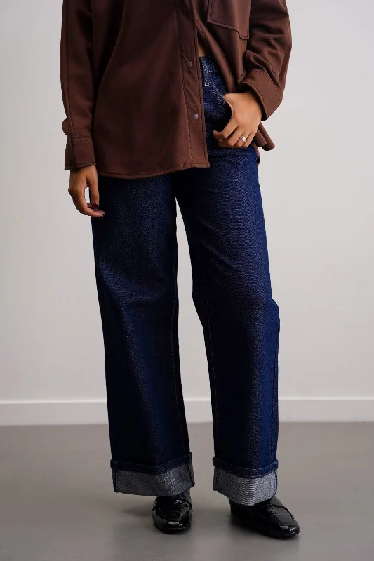 Wash and Wear Men's JeansFOLD UP STRAIGHT JEANS