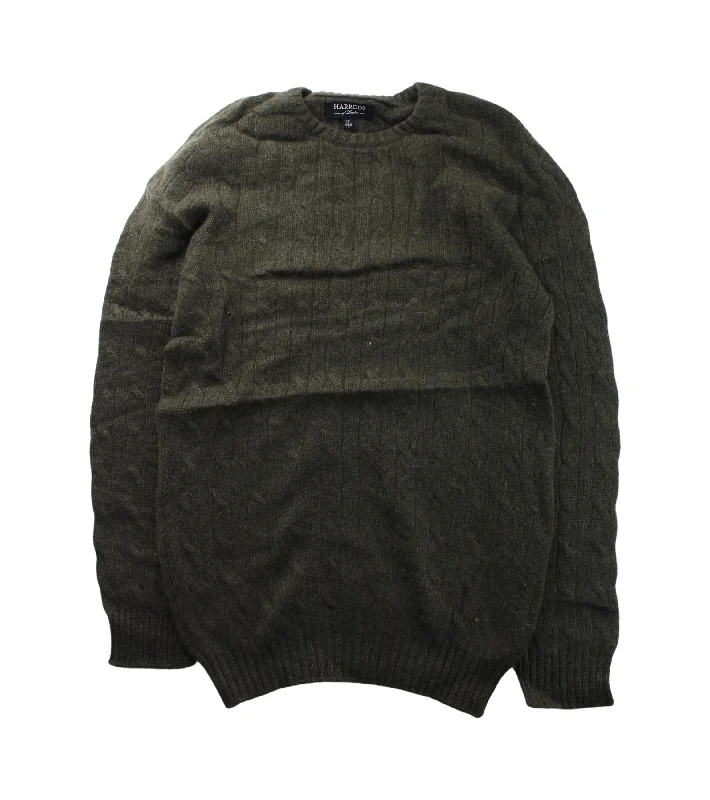 Men's Sweaters with Ribbed HemsHarrods Knit Sweater 12Y