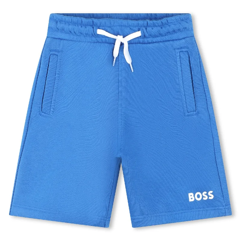 Men's Cotton Twill ShortsElectric Blue Logo Shorts