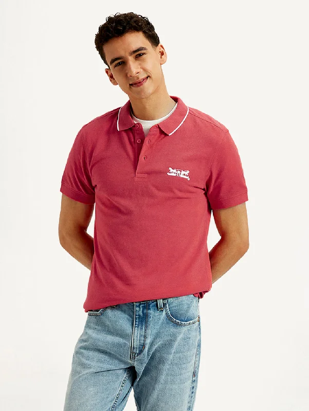 Men's Short-Sleeved ShirtsMen's Solid Slim Fit Polo T-shirt