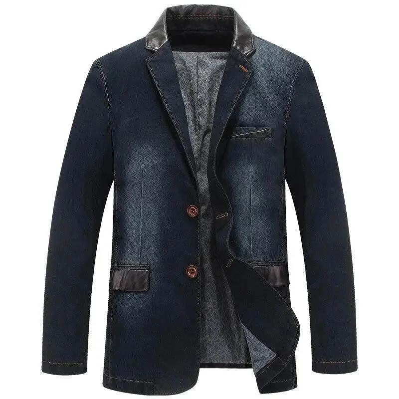 New Arrival Designer Men's JeansMen Blazer - Streetstyle Denim Blazer