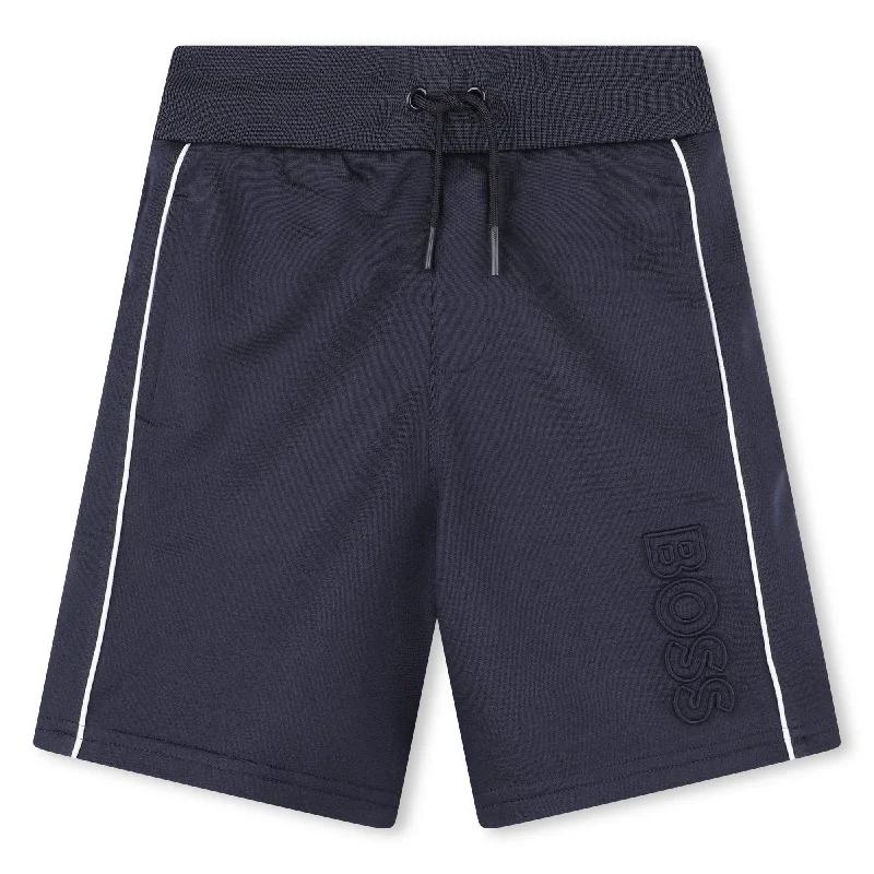 Durable Men's Heavy-Duty ShortsNavy Logo Shorts