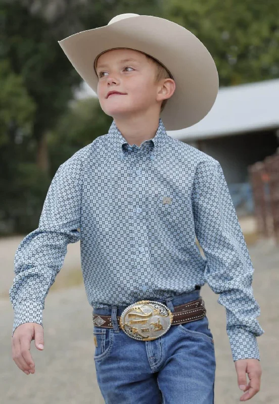 Men's Solid-Colored Shirts for VersatilityCinch Boys Long Sleeve Shirt