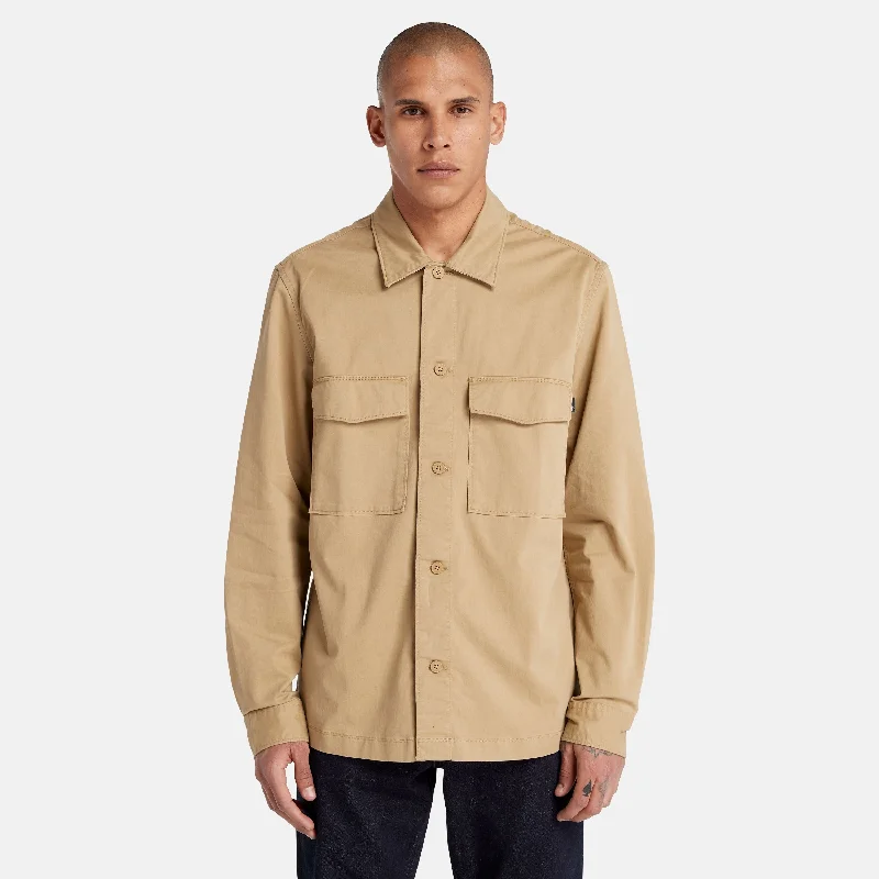 Men's Organic Cotton Shirts for Eco-ConsciousnessMen's Twill Overshirt
