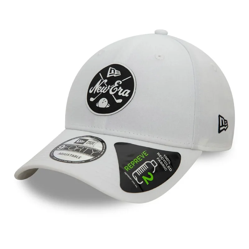 Attractive Bucket HatsRepreve® New Era Mono White 9FORTY Adjustable Cap