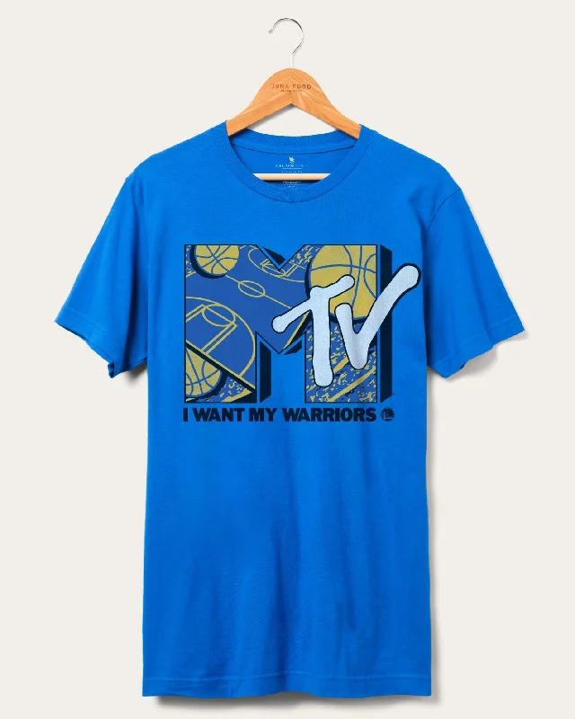 Men's Shirts with Belt AttachmentsWarriors x MTV I Want My Fan Tee