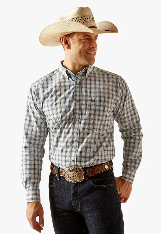 Men's Spread-Collar Shirts for a Bold StatementAriat Mens Pro Series Rodney Classic Fit Long Sleeve Shirt