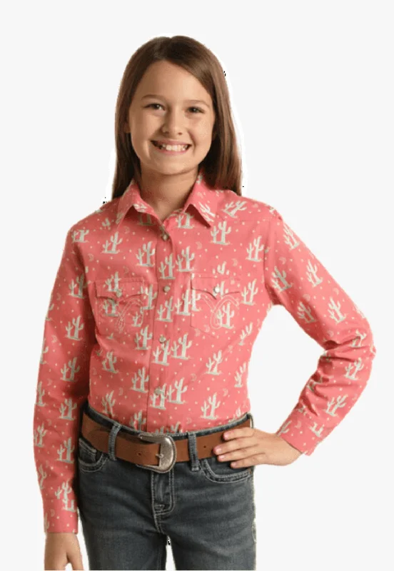 Men's Tab-Collar Shirts for a Crisp LookPanhandle Girls Long Sleeve Shirt