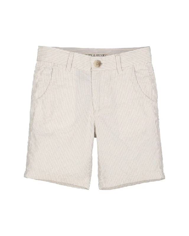 Easy-Care Men's Machine-Washable Casual ShortsHope & Henry Seersucker Short