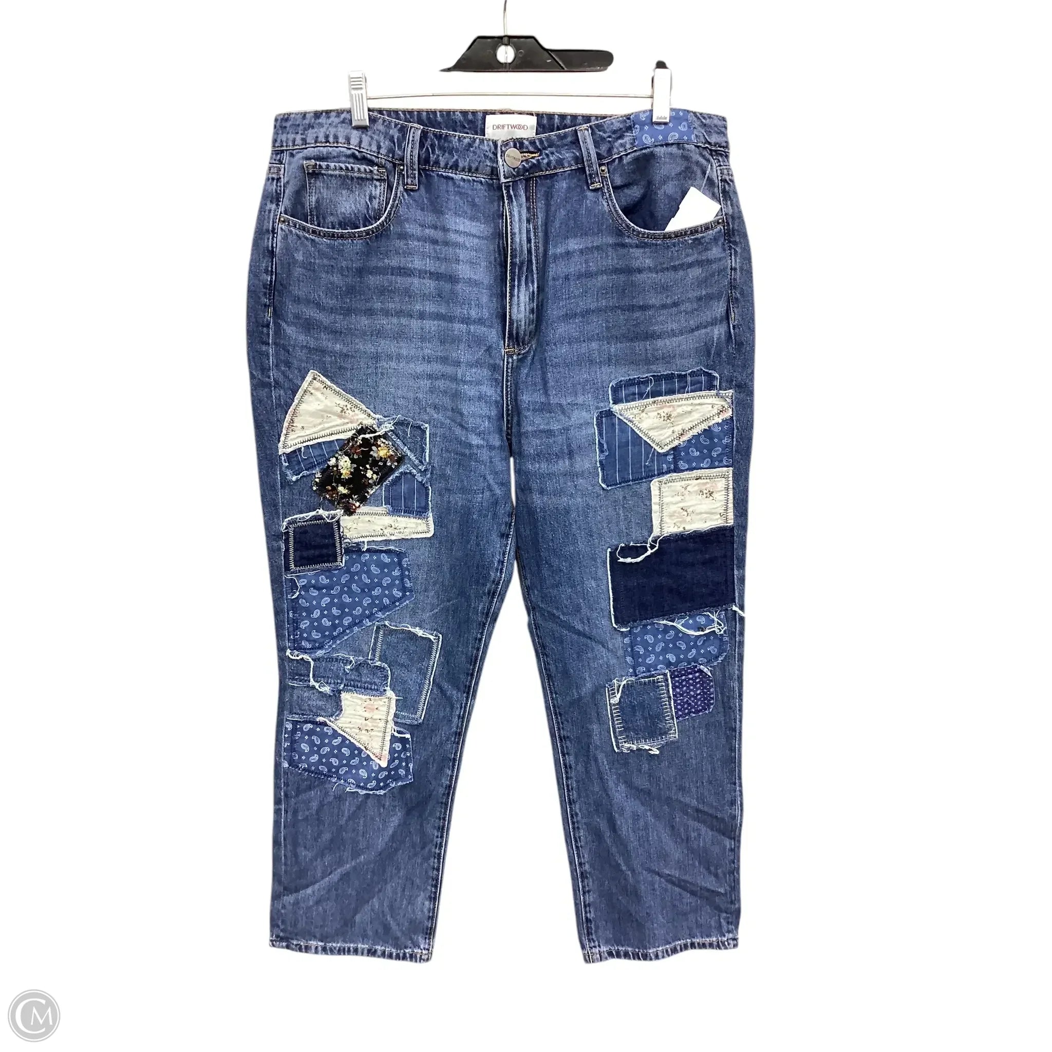 Stylish Men's JeansJeans Straight By Driftwood In Blue Denim, Size: 10