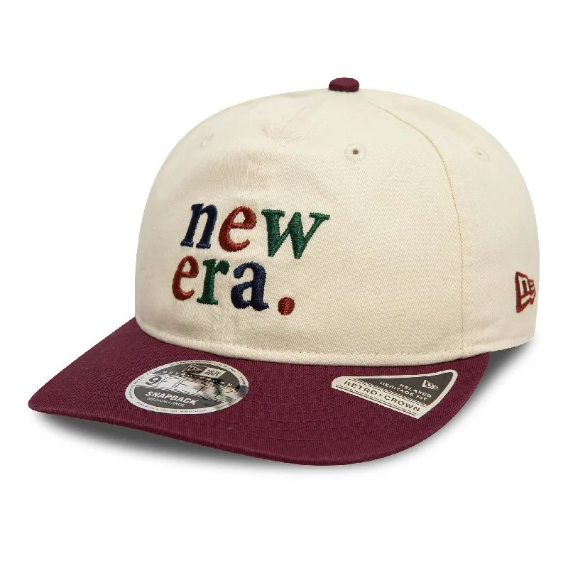 Best Beanie Hats for WinterNew Era Contrast Cream Retro Crown 9FIFTY Adjustable Cap