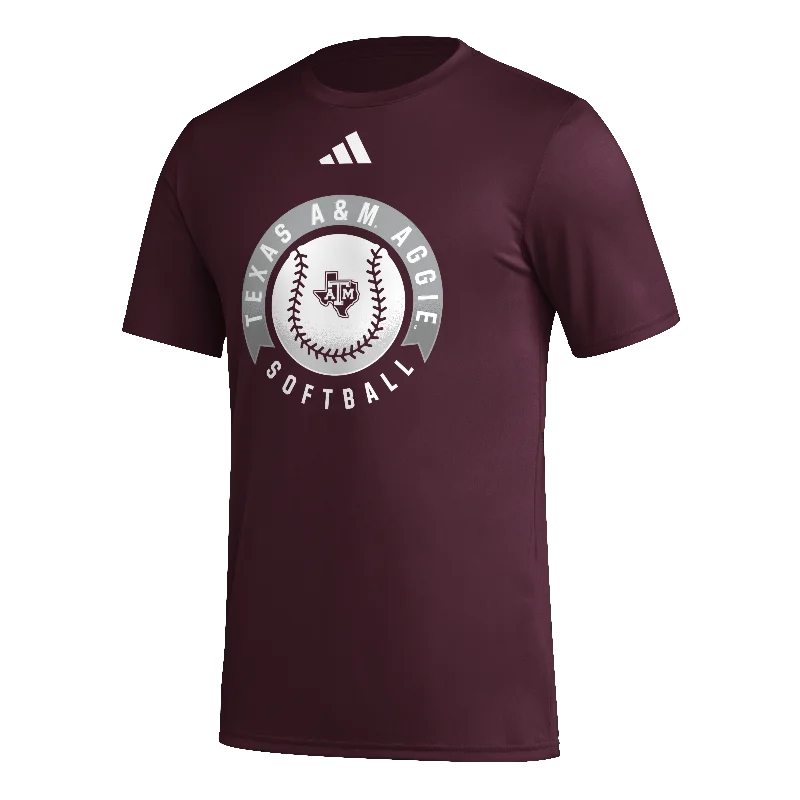 Men's Shirts with Striped PatternsTexas A&M Softball Tee