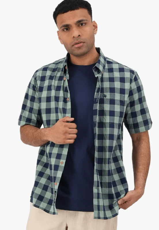 Men's Pocket T-Shirts for Added FunctionalitySwanndri Mens Ring Beach Short Sleeve Shirt