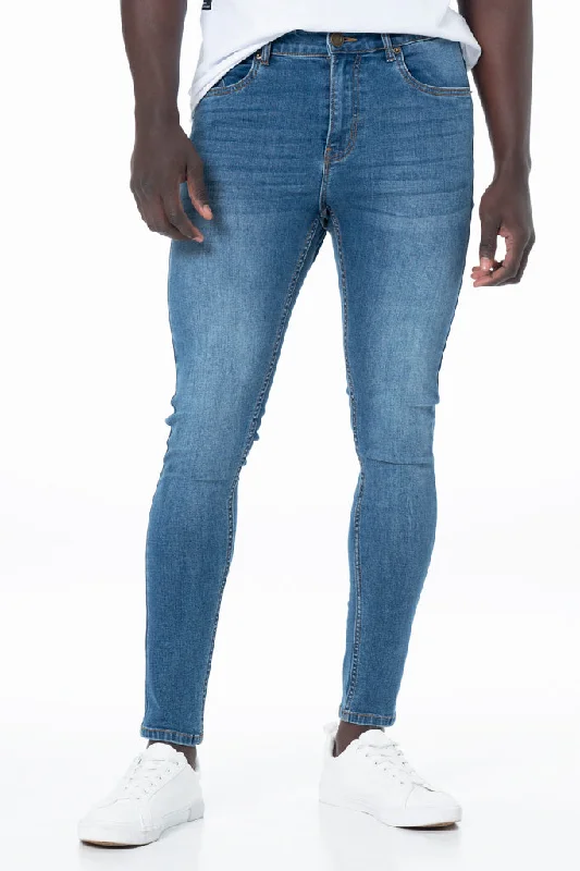 Men's Straight-Leg Jeans in Dark WashRf10 Super Skinny Jeans _ 131321 _ Mid Wash