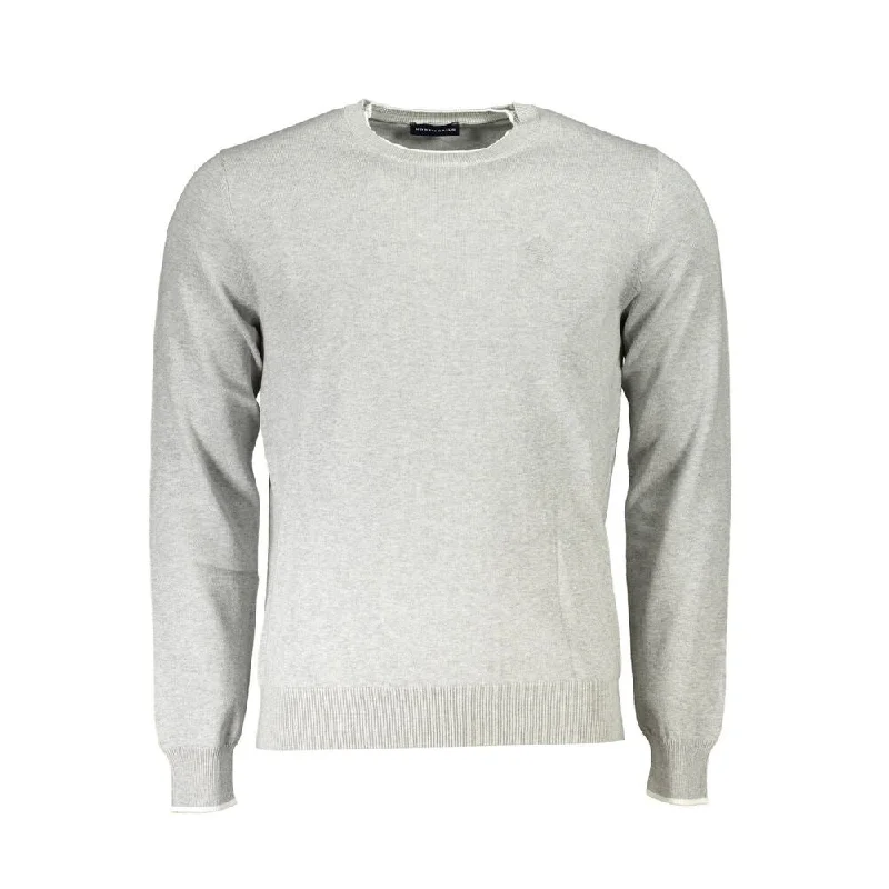 Chic Men's Cashmere SweatersNorth Sails Gray Cotton Men Men's Sweater