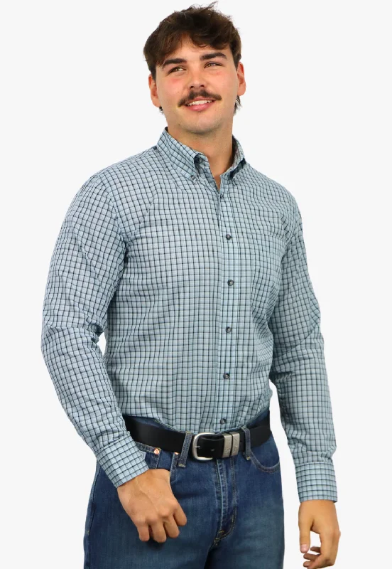 Men's Stain-Resistant Shirts for Mess-Free WearWrangler Mens Riata Plaid Long Sleeve Shirt