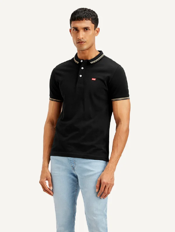 Men's Shirts with Pocket SquaresMen's Solid Slim Fit Polo T-shirt
