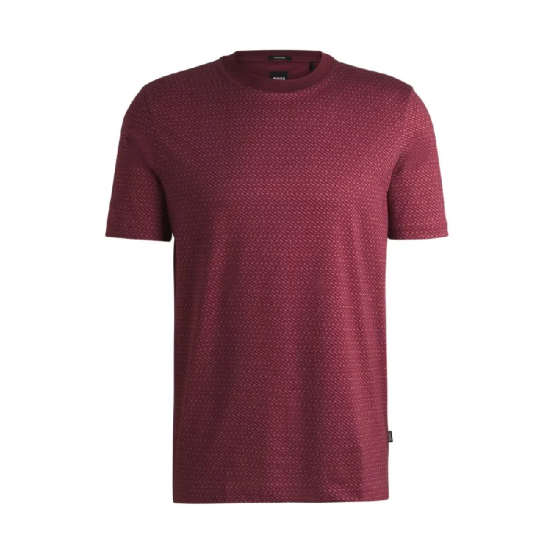Men's Shirts with Snap ButtonsMercerized-cotton T-shirt with two-tone monogram print Men's Shirts with Snap ButtonsMercerized-cotton T-shirt with two-tone monogram print