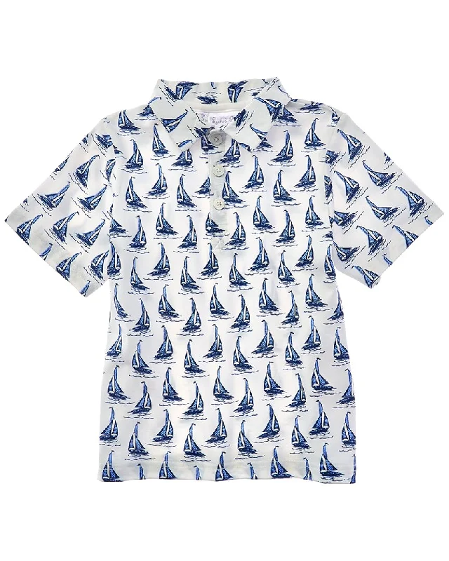 Men's Shirts with Belt AttachmentsRachel Riley Sailboat Polo Shirt