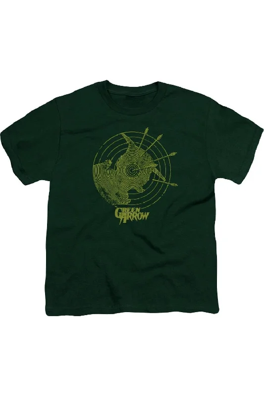 Men's Shirts with Tab CollarsDC Comics Always On Target Short Sleeve Youth Tee / T-Shirt