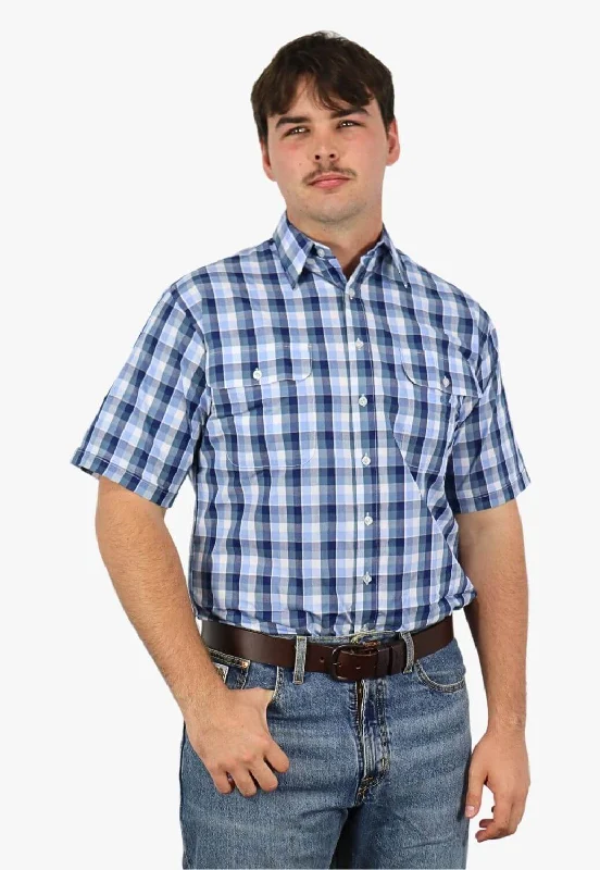 Layered Men's Henley ShirtsBisley Mens Short Sleeve Shirt