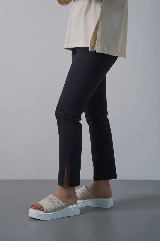 Men's Jeans with Elastic WaistbandsANKLE CROPPED SLIM JEANS