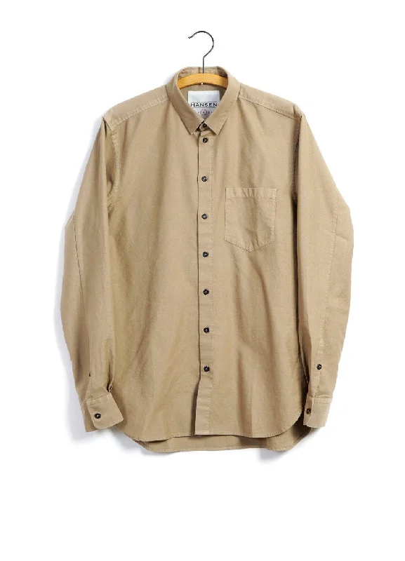Men's French-Cuff Shirts for a Sophisticated EdgeHAAKON | Hidden Button Down Shirt | Gobi