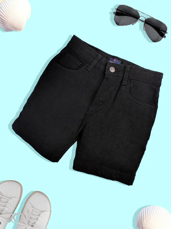 Men's Relaxed-Fit Casual and Loungewear ShortsBoys Solid Denim Shorts