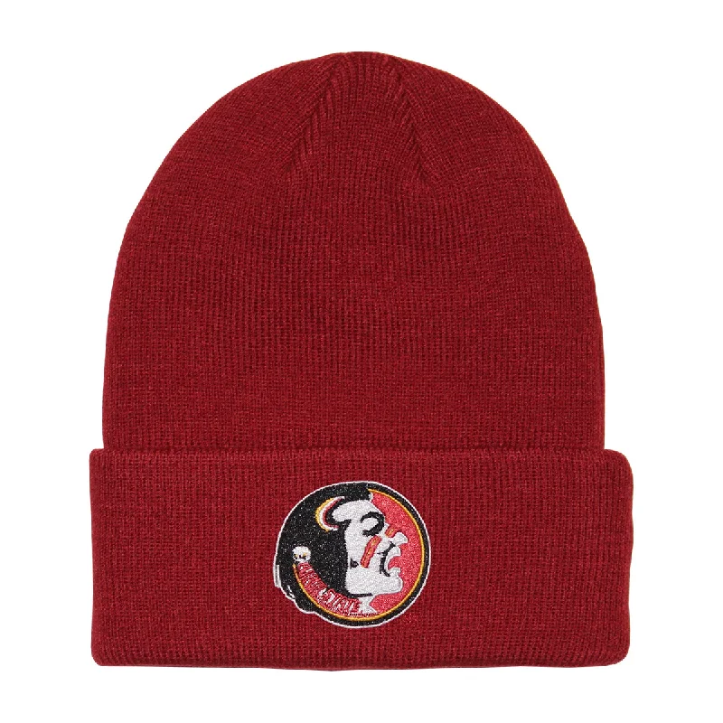 Sun-Protective Fishing HatsNike Vault Seminole Logo Terra Standard Cuff Beanie - Crimson