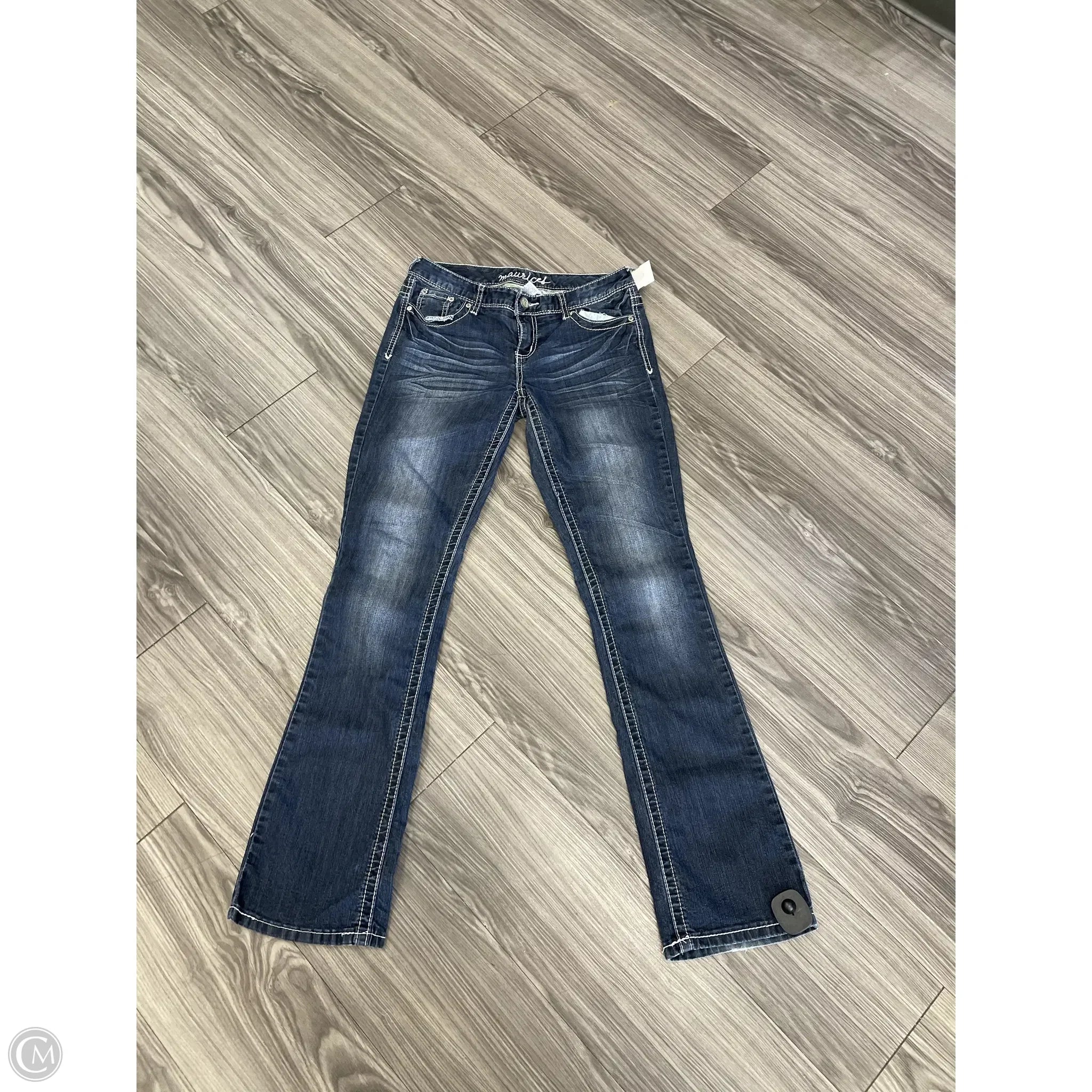 Modern Ripped and Distressed Men's JeansJeans Boot Cut By Maurices In Blue, Size: 6