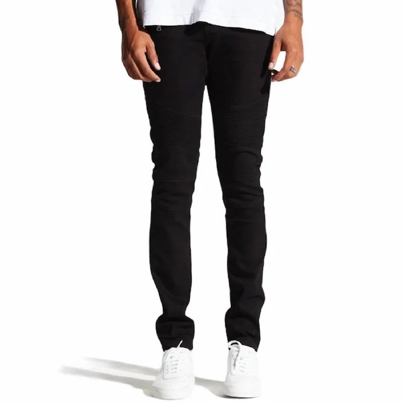 Jeans for Men with a Big BellySpencer Biker Jeans In Black