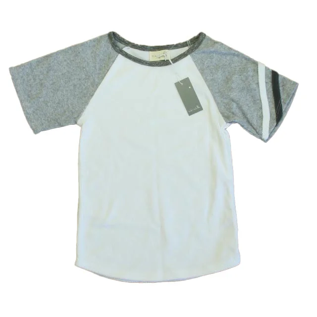 Men's Graphic Print T-Shirts for a Statement LookMiki Miette Boys White | Gray Short Sleeve Shirt