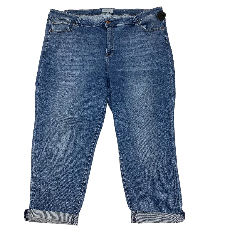 High-Quality Ripped Men's JeansBlue Denim Jeans Skinny Molly and Isadora, Size 26w