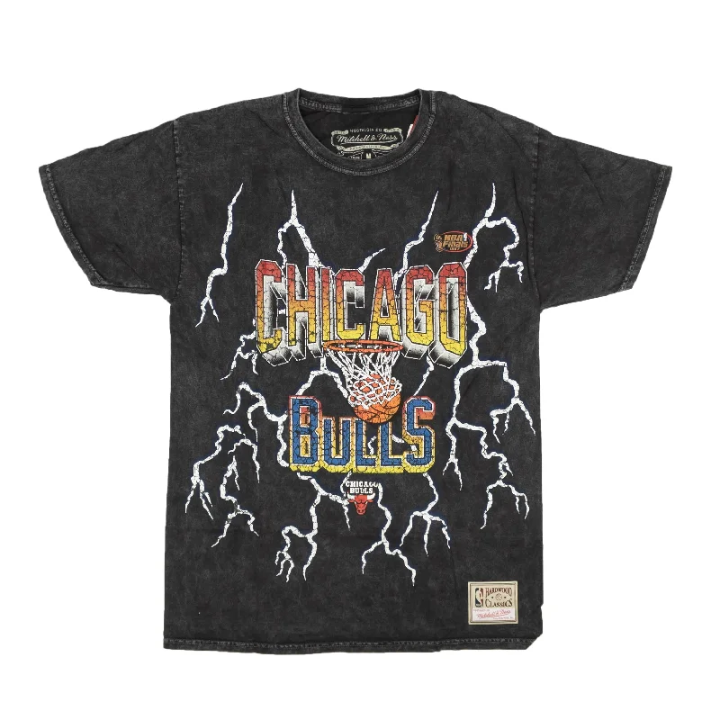 Men's Shirts with Chest PocketsMitchell & Ness Nba Vintage Lightning Warriors T-Shirt - Black