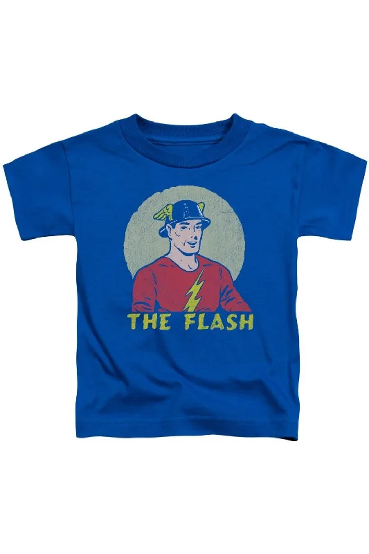 Men's Shirts with Contrast CollarsDC Comics Flash Faded Circle Short Sleeve Juvenile Tee / T-Shirt