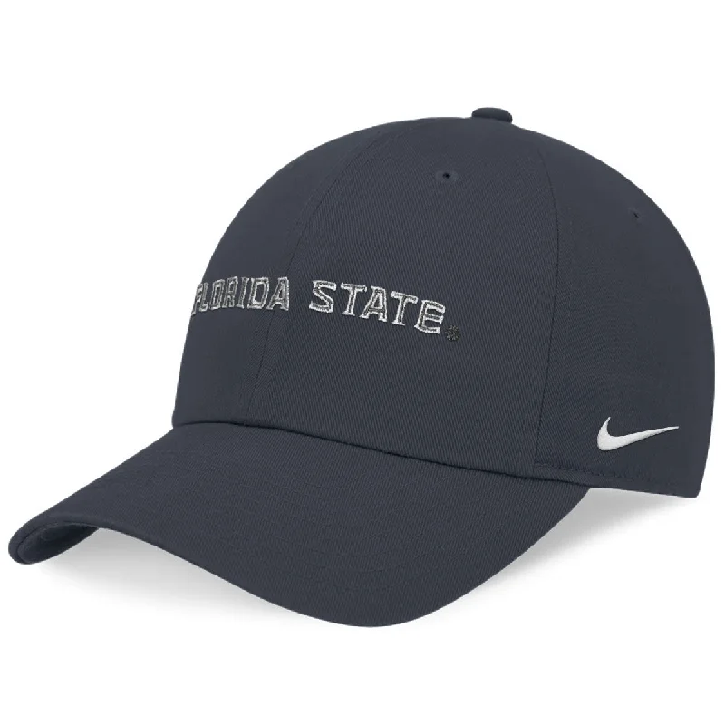 Fashionable Bucket Hats for WomenNike Florida State Club Unstructured Adjustable Cap - Anthracite