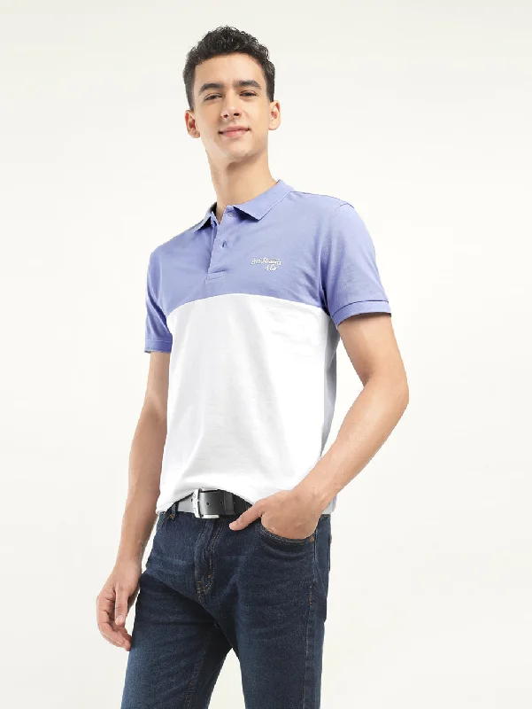 Men's Shirts with UV ProtectionMen's Colorblock Polo T-Shirt