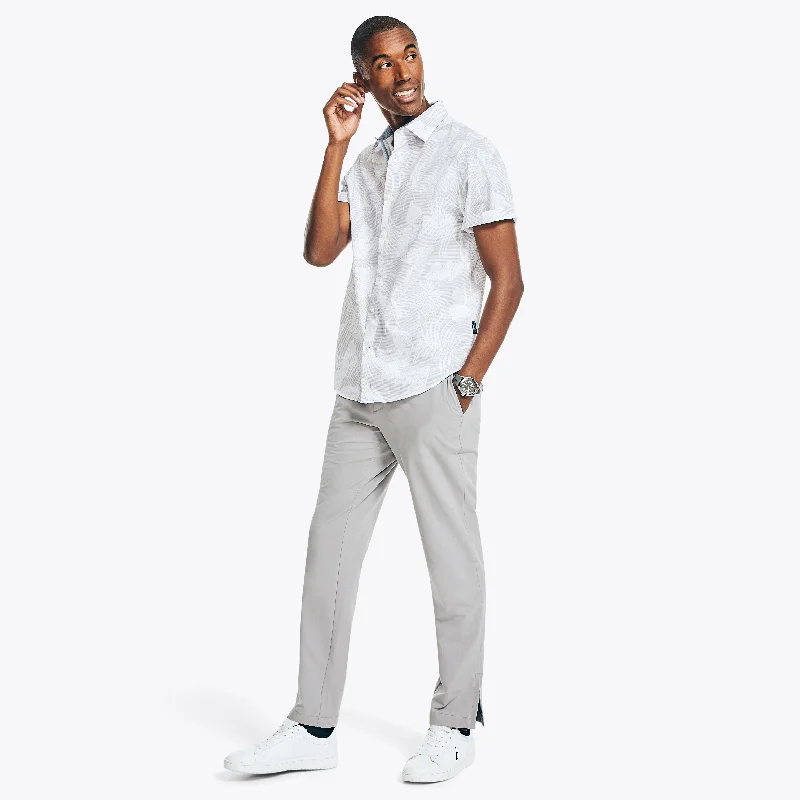 Men's Unique Dress Shirts for a Statement LookNautica Mens Navtech Trim Fit Printed Short-Sleeve Shirt