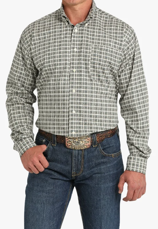 Men's Dressy Casual Shirts for Smart-Casual EventsCinch Mens Kaleidoscope Print Western Shirt