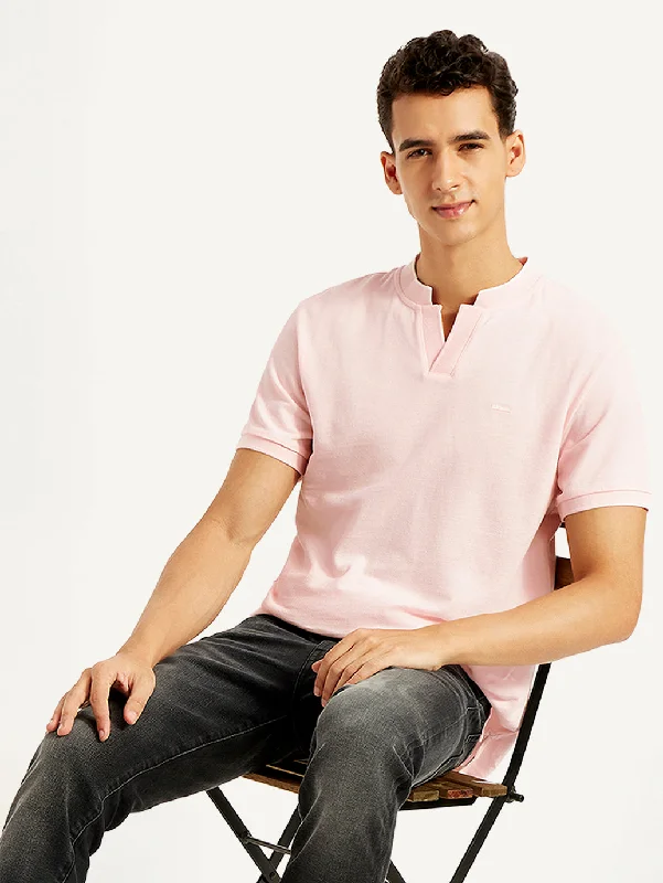 Men's Shirts for FishingMen's Solid Slim Fit Polo T-shirt