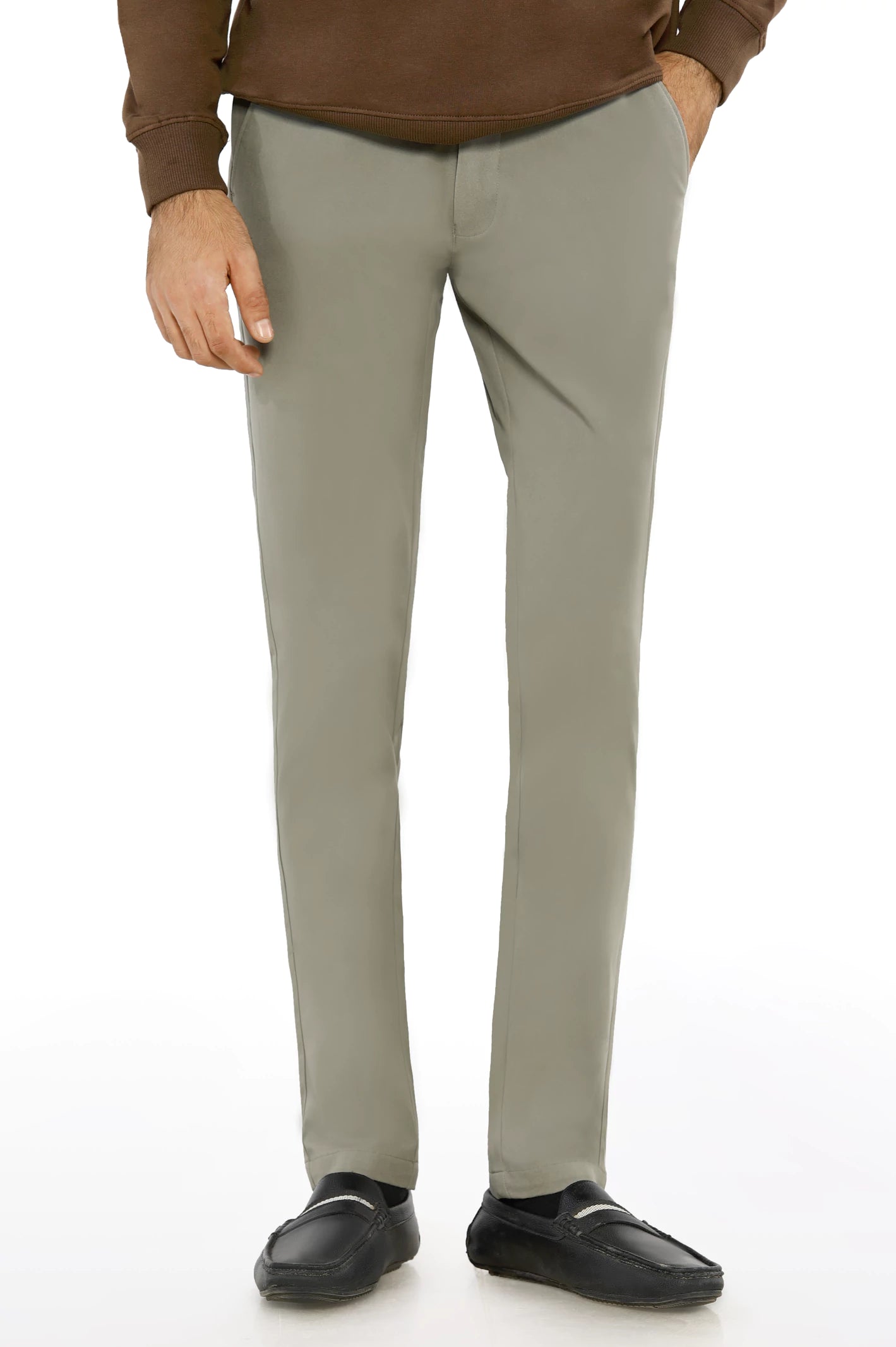 Rip and Tear Men's JeansBeige Smart Fit Cotton Chino