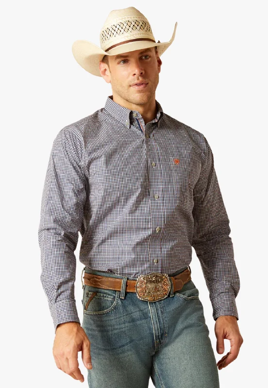 Men's Solid-Colored Shirts for VersatilityAriat Mens Pro Series Reign Classic Fit Long Sleeve Shirt