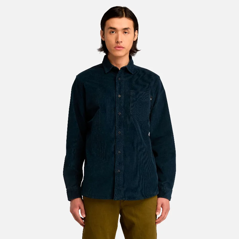 Men's Striped Long-Sleeve Shirts for a Maritime FeelMen's Corduroy Shirt